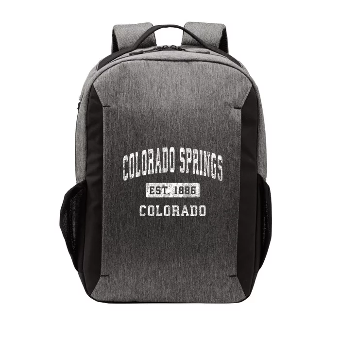 Colorado Springs Colorado Co Vintage Established Sports Vector Backpack