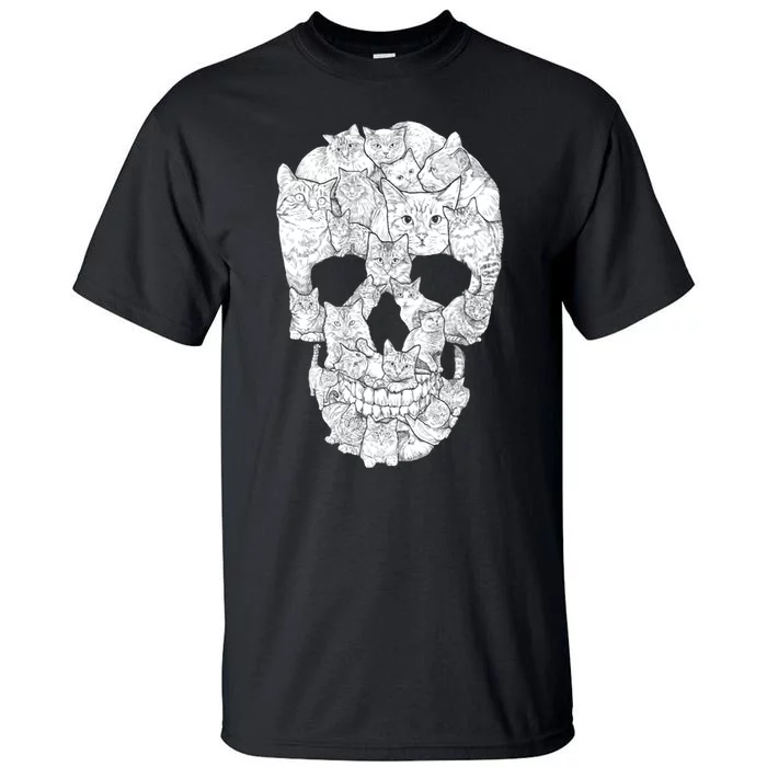 Cat Skull Tall T-Shirt