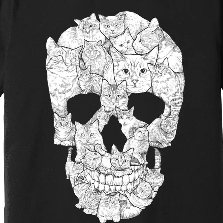 Cat Skull Premium T-Shirt