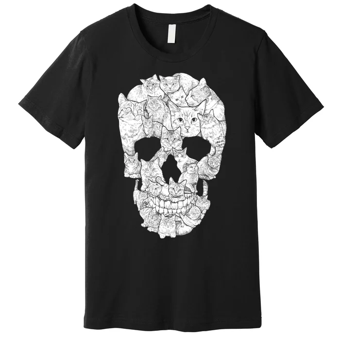 Cat Skull Premium T-Shirt