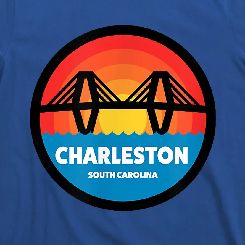 Charleston South Carolina Sunset Ravenel Bridge T-Shirt