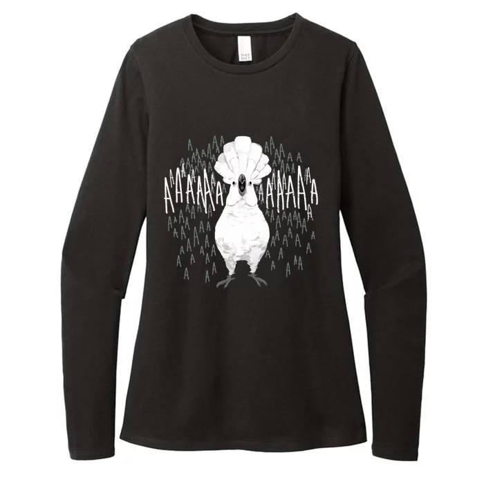 Crazy Screaming Cockatoo Gift Womens CVC Long Sleeve Shirt