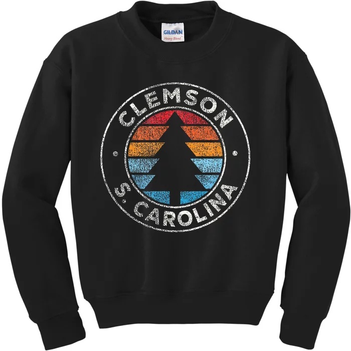 Clemson South Carolina Sc Vintage Kids Sweatshirt