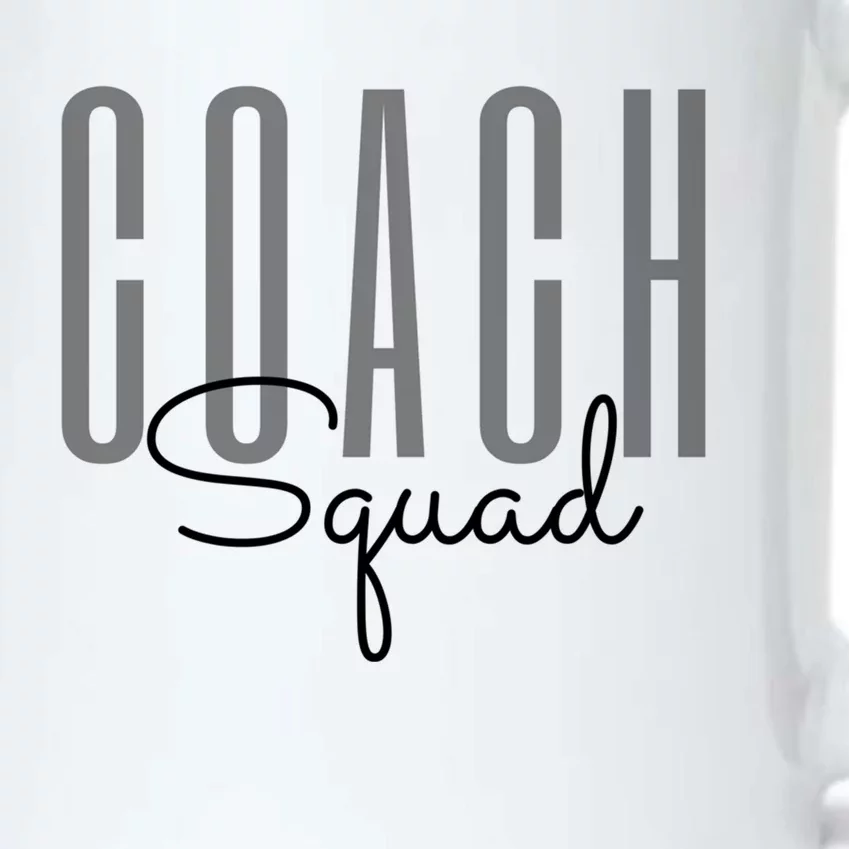 Coach Squad Coach Crew Instructional Coach Literacy Coach Funny Gift Black Color Changing Mug