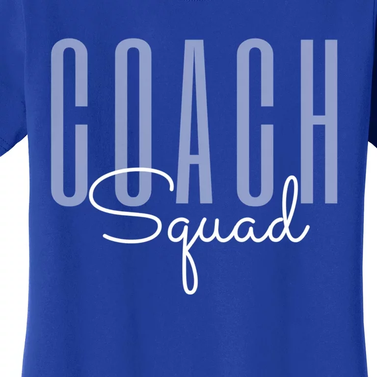 Coach Squad Coach Crew Instructional Coach Literacy Coach Funny Gift Women's T-Shirt