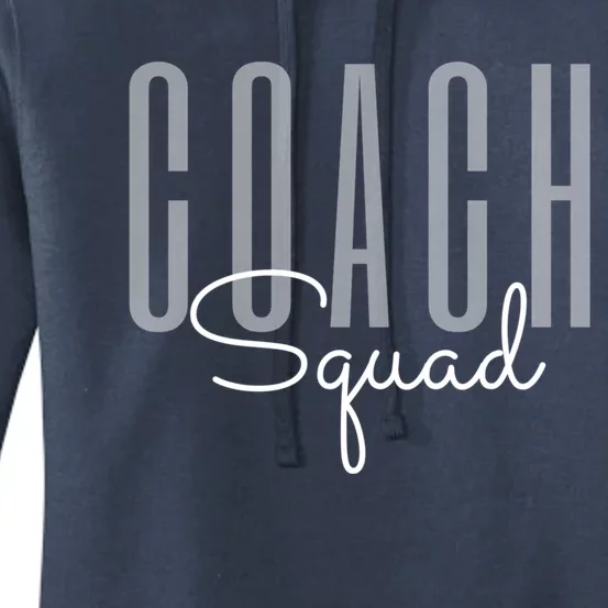 Coach Squad Coach Crew Instructional Coach Literacy Coach Funny Gift Women's Pullover Hoodie