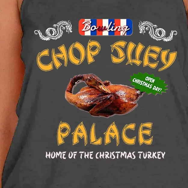 Christmas Story Chop Suey Palace Women's Knotted Racerback Tank