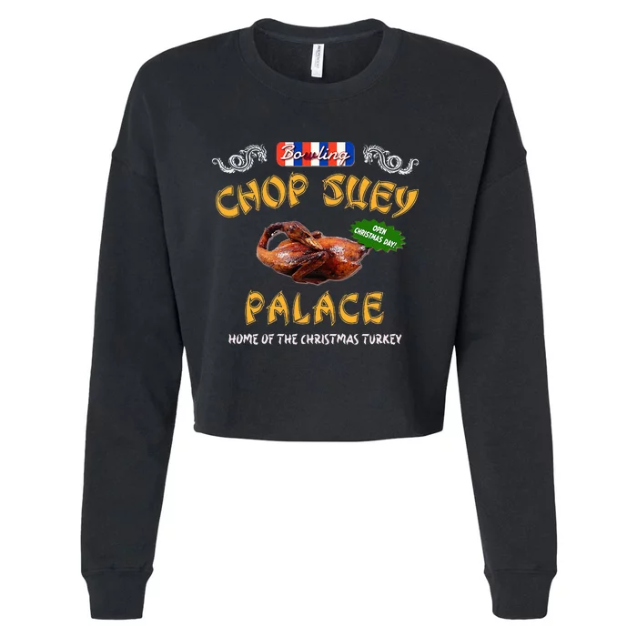 Christmas Story Chop Suey Palace Cropped Pullover Crew