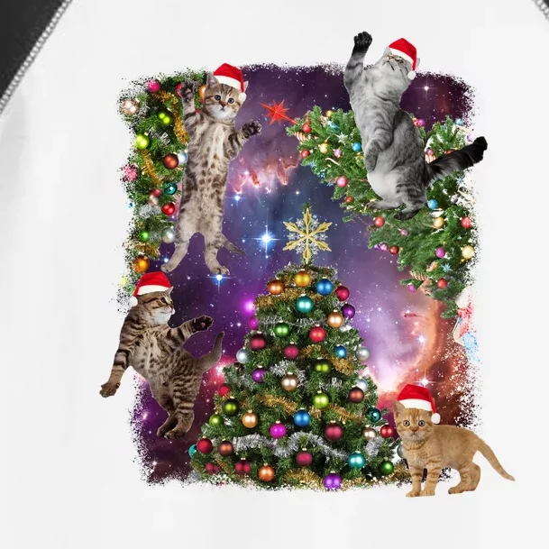 Christmas Space Cats Toddler Fine Jersey T-Shirt