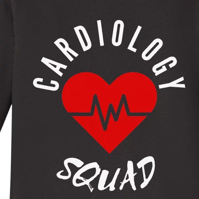 Cardiology Squad Cardiologist Heart Heart Baby Long Sleeve Bodysuit