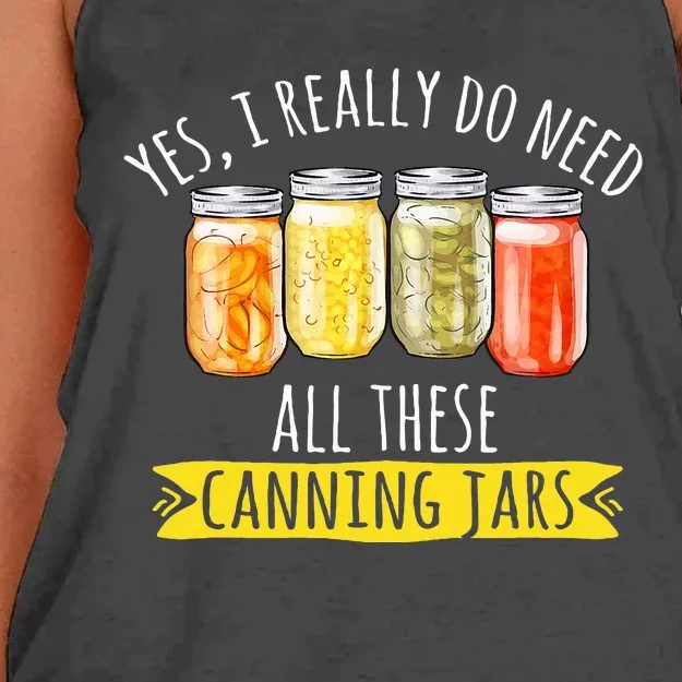 Canning Season Canning Jars Pickling Preserving Women's Knotted Racerback Tank