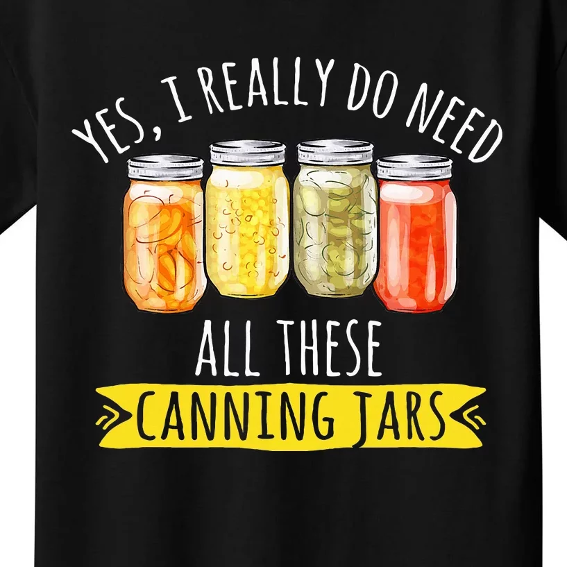 Canning Season Canning Jars Pickling Preserving Kids T-Shirt