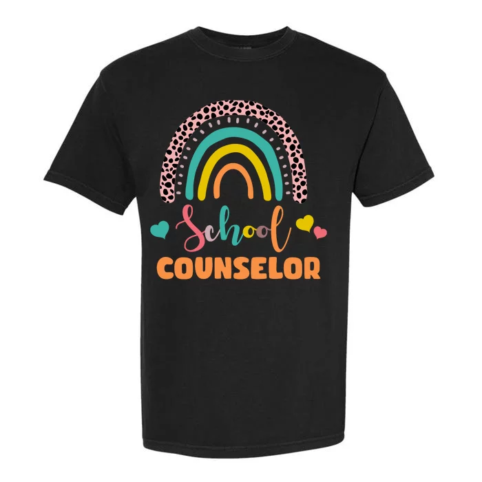 Cute School Counselor Rainbow Garment-Dyed Heavyweight T-Shirt