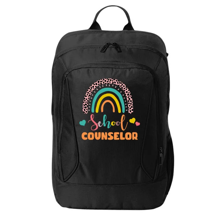 Cute School Counselor Rainbow City Backpack