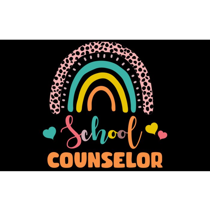 Cute School Counselor Rainbow Bumper Sticker