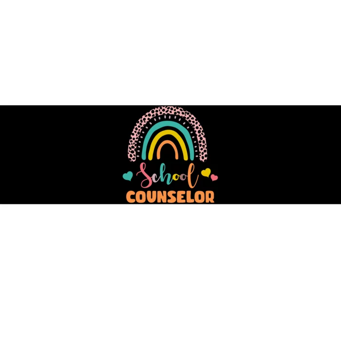 Cute School Counselor Rainbow Bumper Sticker