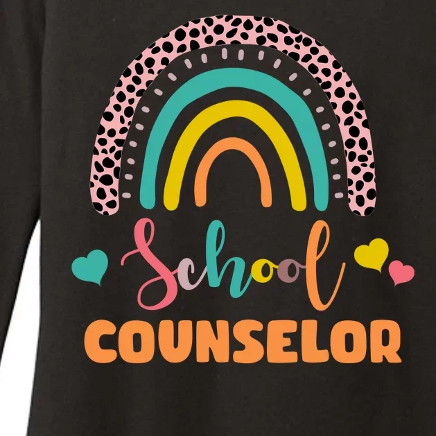 Cute School Counselor Rainbow Womens CVC Long Sleeve Shirt