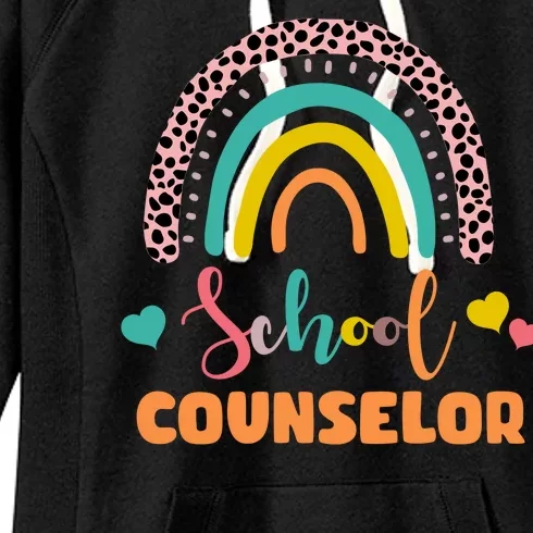 Cute School Counselor Rainbow Women's Fleece Hoodie