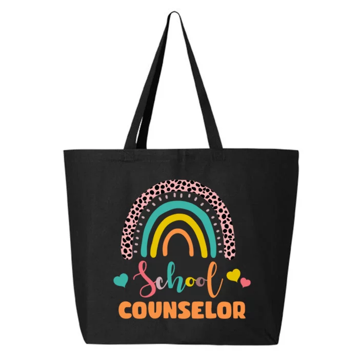 Cute School Counselor Rainbow 25L Jumbo Tote