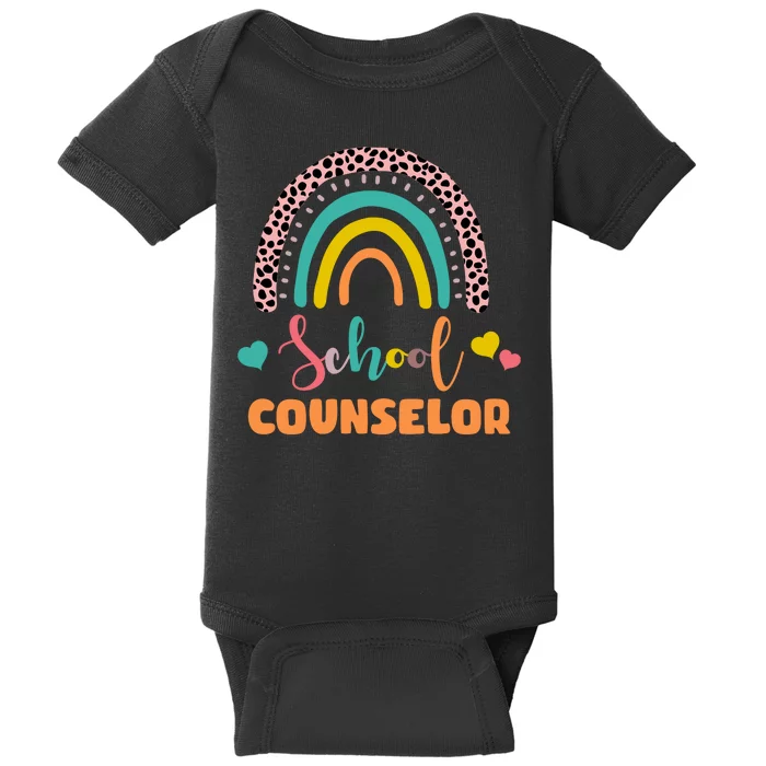 Cute School Counselor Rainbow Baby Bodysuit