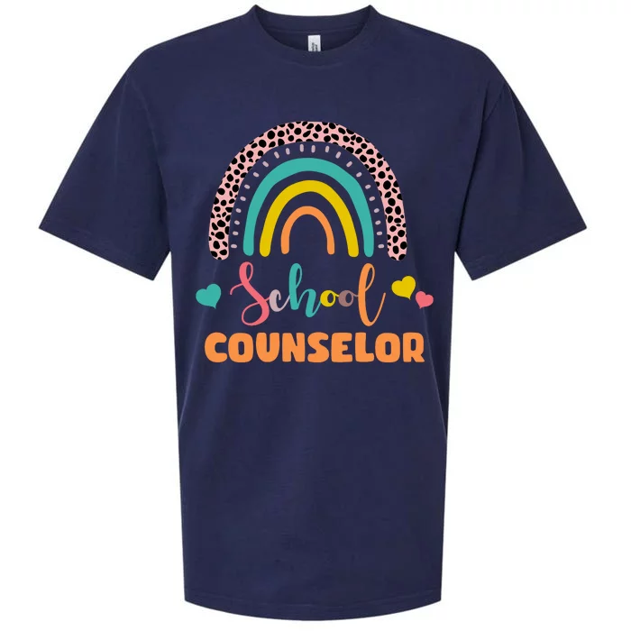 Cute School Counselor Rainbow Sueded Cloud Jersey T-Shirt