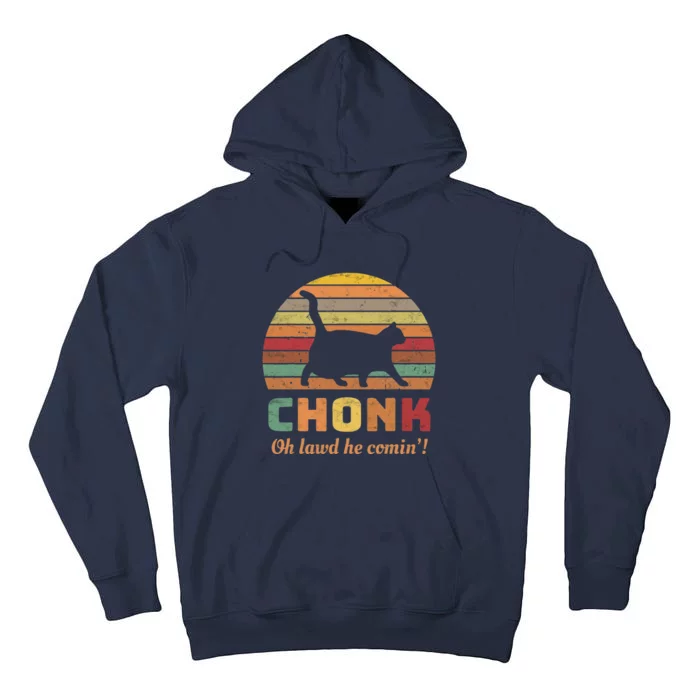 Chonk Scale Cat Meme Chonk Cat Tall Hoodie