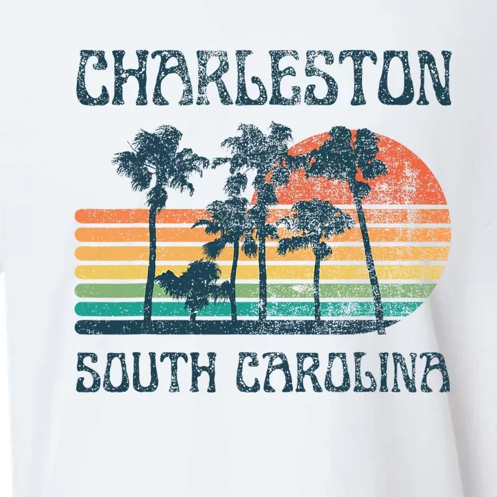 Charleston South Carolina Beach Summer Vacation Sueded Cloud Jersey T-Shirt