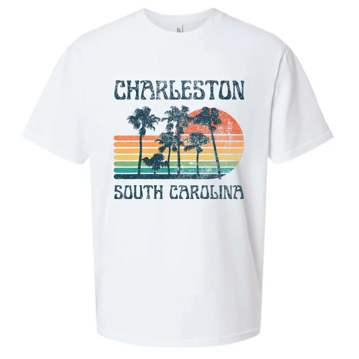 Charleston South Carolina Beach Summer Vacation Sueded Cloud Jersey T-Shirt