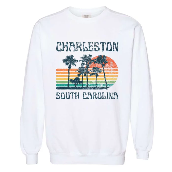 Charleston South Carolina Beach Summer Vacation Garment-Dyed Sweatshirt