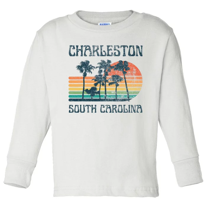 Charleston South Carolina Beach Summer Vacation Toddler Long Sleeve Shirt