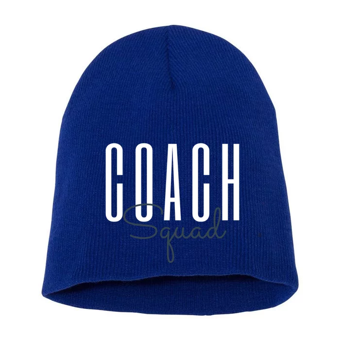 Coach Squad Coach Crew Instructional Coach Literacy Coach Gift Short Acrylic Beanie