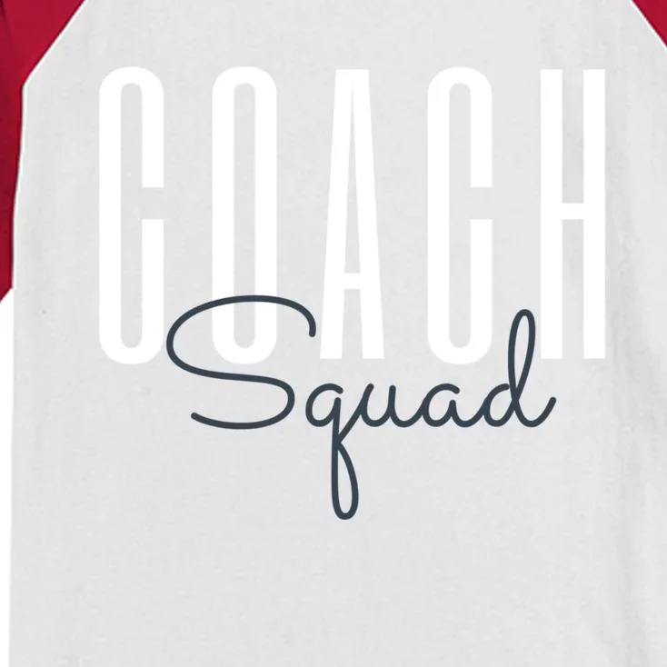 Coach Squad Coach Crew Instructional Coach Literacy Coach Gift Kids Colorblock Raglan Jersey