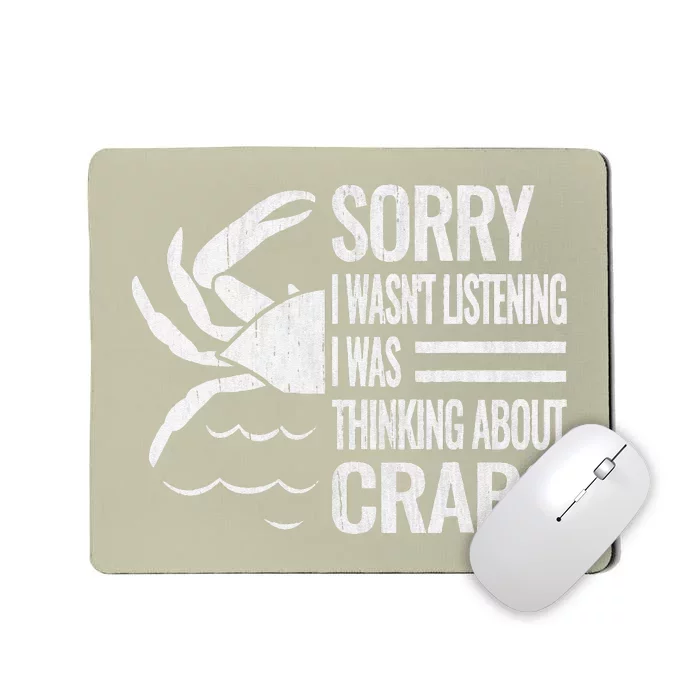 Crabmeat Seafood Crabbing Crabs Crabby Crab Mousepad