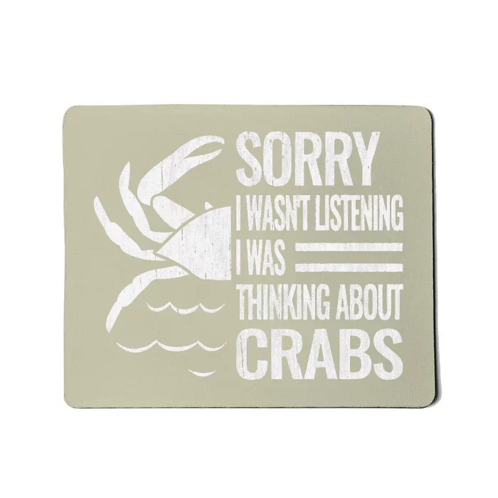 Crabmeat Seafood Crabbing Crabs Crabby Crab Mousepad