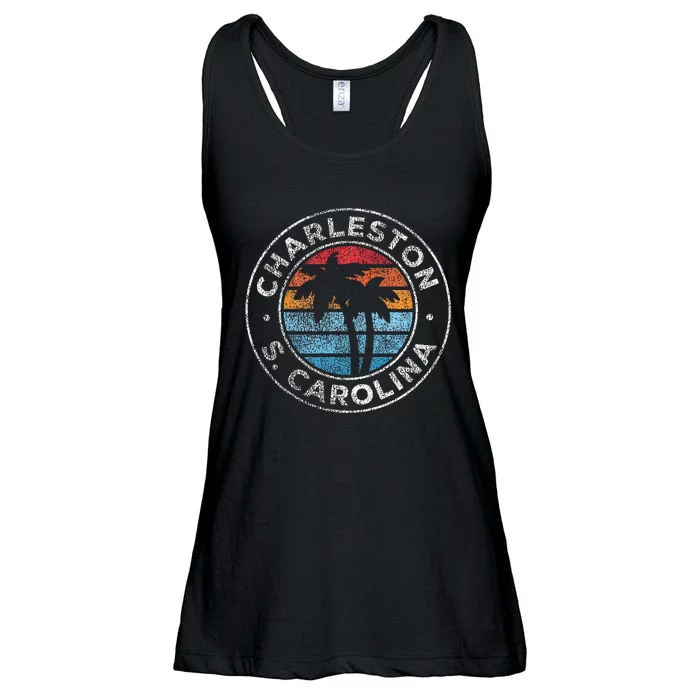 Charleston South Carolina Sc Vintage Ladies Essential Flowy Tank