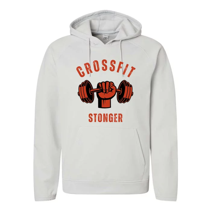 Crossfit Stonger Performance Fleece Hoodie