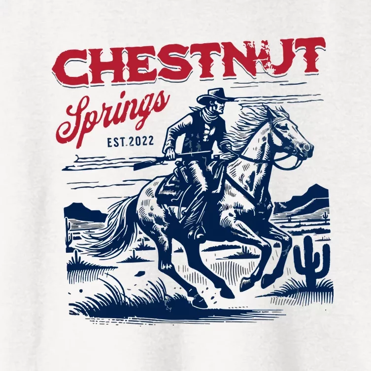 Chestnut Springs Cowboy Women's Crop Top Tee