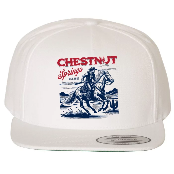 Chestnut Springs Cowboy Wool Snapback Cap