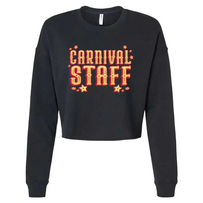 Carnival Staff Circus Event Cropped Pullover Crew