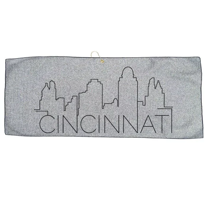 Cincinnati Skyline City View Large Microfiber Waffle Golf Towel