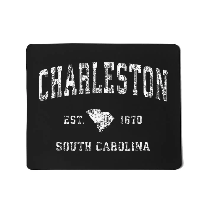 Charleston South Carolina Sc Vintage Athletic Sports Design Mousepad