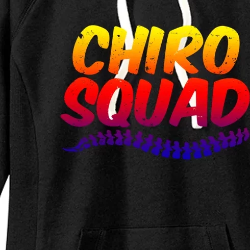 Chiro Squad Chiropractic Funny Chiropractor Novelty Humor Gift Women's Fleece Hoodie