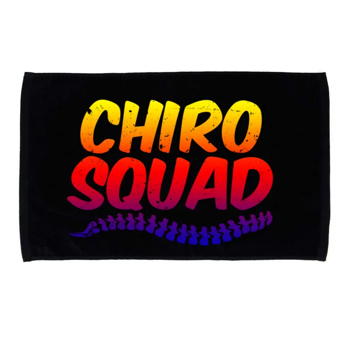 Chiro Squad Chiropractic Funny Chiropractor Novelty Humor Gift Microfiber Hand Towel