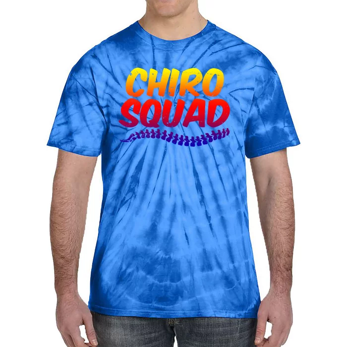 Chiro Squad Chiropractic Funny Chiropractor Novelty Humor Gift Tie-Dye T-Shirt