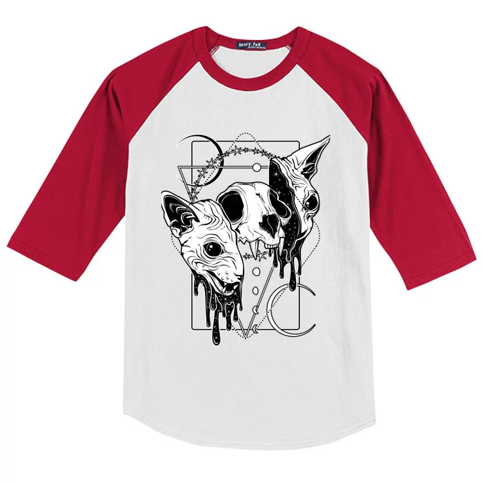 Cosmic Sphynx Kids Colorblock Raglan Jersey