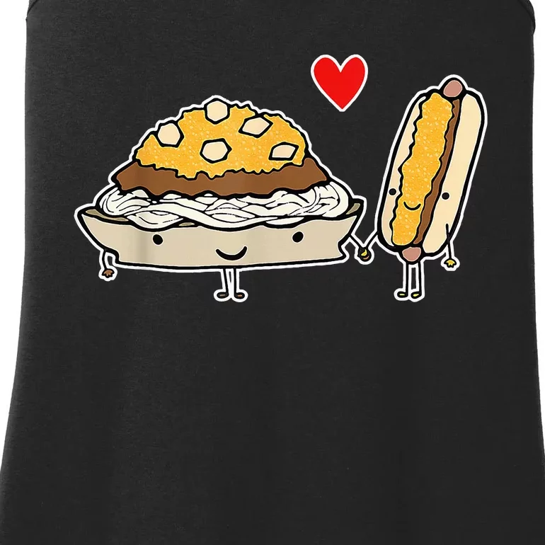 Cincinnati Style Chili 3 Way And Cheese Coney Ladies Essential Tank