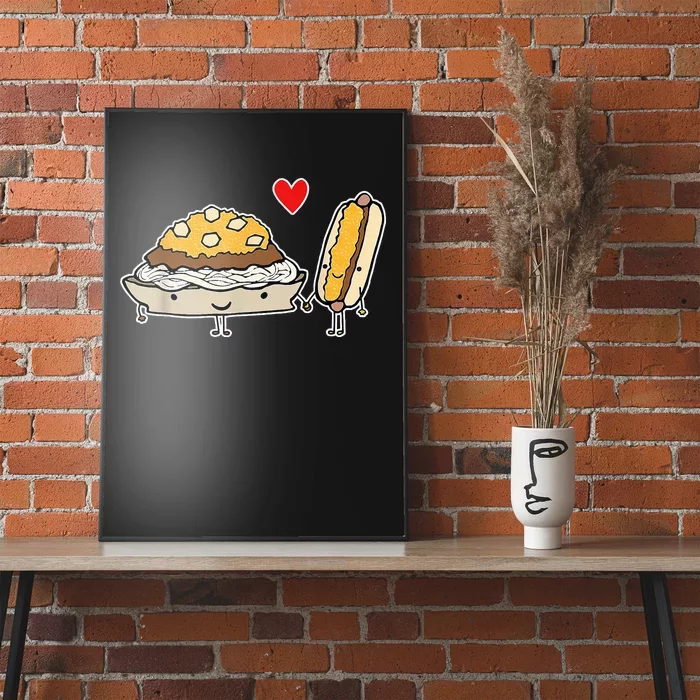 Cincinnati Style Chili 3 Way And Cheese Coney Poster