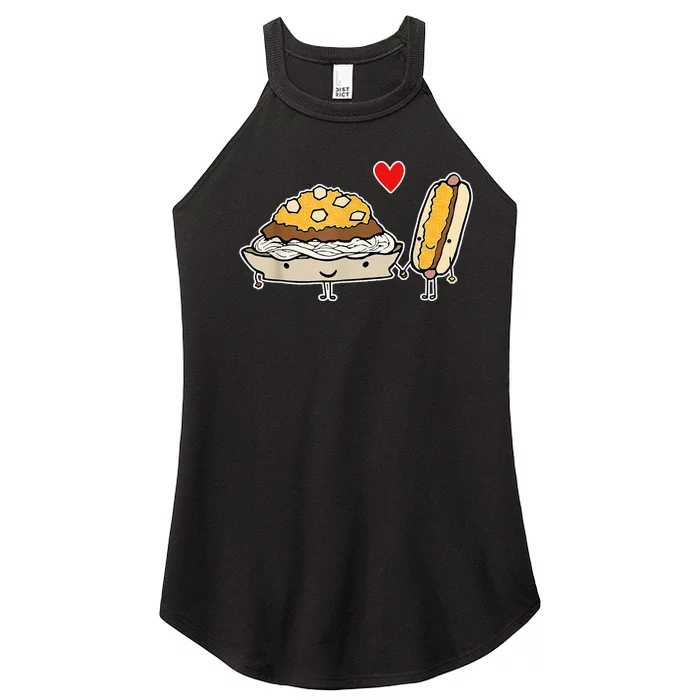 Cincinnati Style Chili 3 Way And Cheese Coney Women’s Perfect Tri Rocker Tank