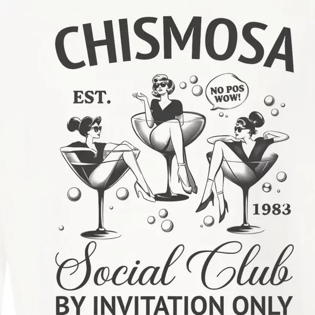 Chismosa Social Club Latina Mexicana Funny Hispanic Women Cropped Pullover Crew