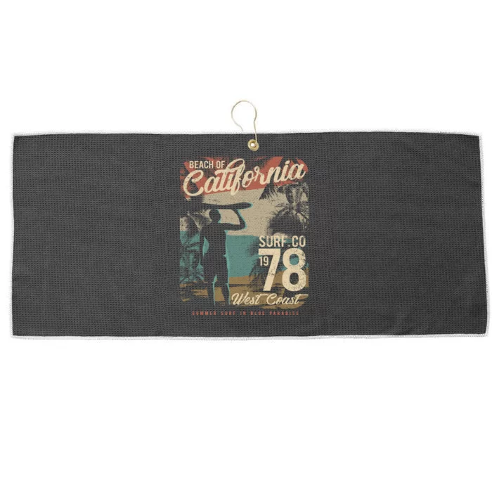 California Surf Large Microfiber Waffle Golf Towel